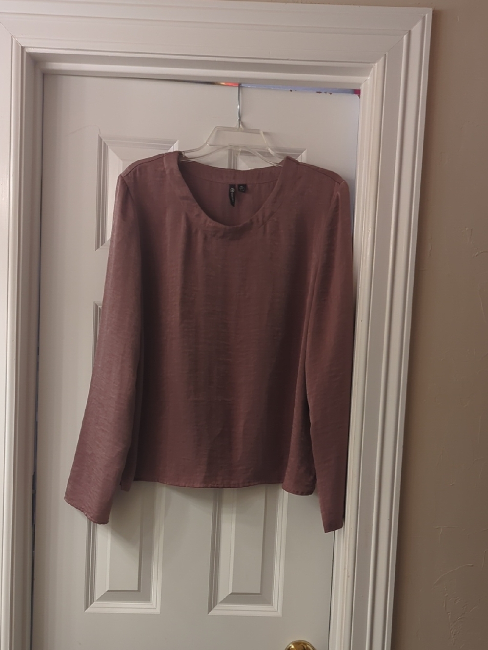 Long-Sleeve Blouse - Dusty Mauve